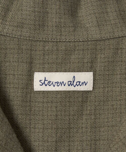 Steven Alan（スティーブンアラン）の「＜Steven Alan＞ ネル マイクロチェック オープンカラー シャツ BOX（シャツ/ブラウス・メンズ・オリーブ/ブラック・S/XL/L/M）」の11枚目の写真