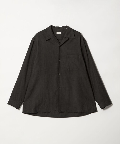 Abdullah Alaminさん専用 Steven Alan＞ ネル マイクロチェック オープンカラー シャツ BOX