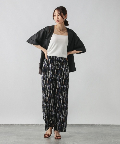 GLOBAL WORK（グローバルワーク）の「セルフカットプリーツパンツ/579557（その他パンツ・レディース・マスタード/スミクロ/ブラック系その他/ブラック・MEDIUM/LARGE）」の10枚目の写真