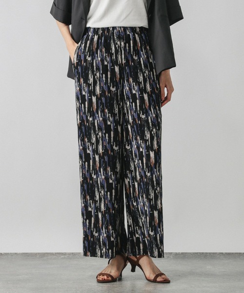 GLOBAL WORK（グローバルワーク）の「セルフカットプリーツパンツ/579557（その他パンツ・レディース・マスタード/スミクロ/ブラック系その他/ブラック・MEDIUM/LARGE）」の11枚目の写真