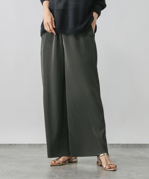 GLOBAL WORK（グローバルワーク）の「セルフカットプリーツパンツ/579557（その他パンツ・レディース・マスタード/スミクロ/ブラック系その他/ブラック・MEDIUM/LARGE）」の16枚目の写真