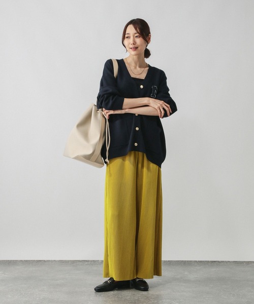 GLOBAL WORK（グローバルワーク）の「セルフカットプリーツパンツ/579557（その他パンツ・レディース・マスタード/スミクロ/ブラック系その他/ブラック・MEDIUM/LARGE）」の18枚目の写真