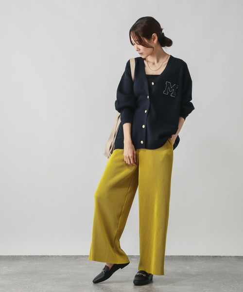 GLOBAL WORK（グローバルワーク）の「セルフカットプリーツパンツ/579557（その他パンツ・レディース・マスタード/スミクロ/ブラック系その他/ブラック・MEDIUM/LARGE）」の19枚目の写真