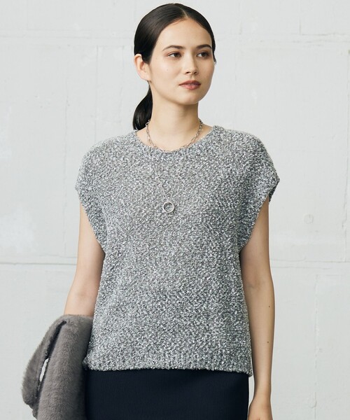 ファンシーツイード ニット ベスト ファンシーツイード ニット ベスト （ニット・セーター）｜UNITED