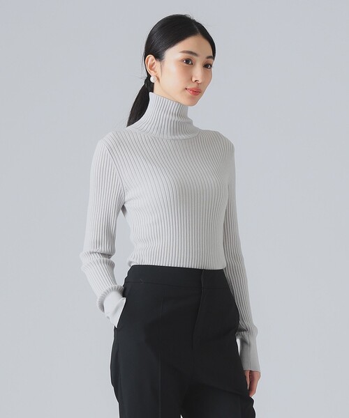 EFFE BEAMS(エッフェビームス)の「【1/15再値下げ】カシミヤ混 タートルネック ニット(ニット/セーター・レディース・ホワイト系その他6/ブラック/ピンク・ONE SIZE)」の8枚目の写真