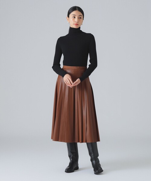 EFFE BEAMS(エッフェビームス)の「【1/15再値下げ】カシミヤ混 タートルネック ニット(ニット/セーター・レディース・ホワイト系その他6/ブラック/ピンク・ONE SIZE)」の9枚目の写真