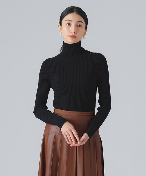 EFFE BEAMS(エッフェビームス)の「【1/15再値下げ】カシミヤ混 タートルネック ニット(ニット/セーター・レディース・ホワイト系その他6/ブラック/ピンク・ONE SIZE)」の12枚目の写真