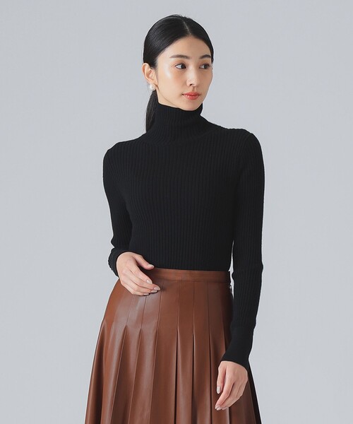 EFFE BEAMS(エッフェビームス)の「【1/15再値下げ】カシミヤ混 タートルネック ニット(ニット/セーター・レディース・ホワイト系その他6/ブラック/ピンク・ONE SIZE)」の13枚目の写真