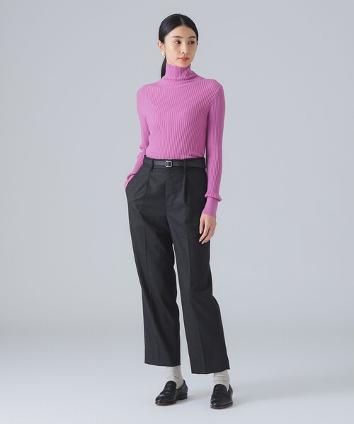 EFFE BEAMS(エッフェビームス)の「【1/15再値下げ】カシミヤ混 タートルネック ニット(ニット/セーター・レディース・ホワイト系その他6/ブラック/ピンク・ONE SIZE)」の14枚目の写真