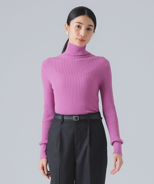 EFFE BEAMS(エッフェビームス)の「【1/15再値下げ】カシミヤ混 タートルネック ニット(ニット/セーター・レディース・ホワイト系その他6/ブラック/ピンク・ONE SIZE)」の17枚目の写真