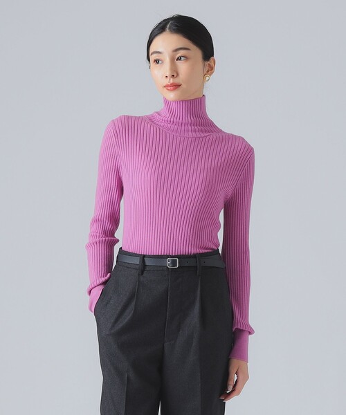 EFFE BEAMS(エッフェビームス)の「【1/15再値下げ】カシミヤ混 タートルネック ニット(ニット/セーター・レディース・ホワイト系その他6/ブラック/ピンク・ONE SIZE)」の18枚目の写真