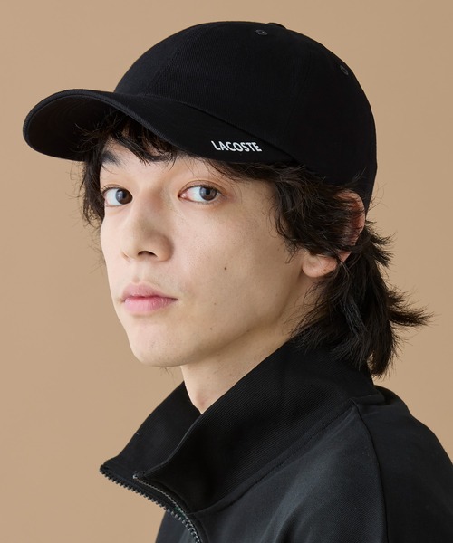 LACOSTE（ラコステ）の「ブリムプリント6パネルキャップ（キャップ・メンズ・ブラック・58cm）」の4枚目の写真