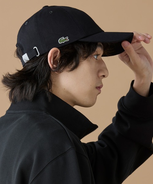 LACOSTE（ラコステ）の「ブリムプリント6パネルキャップ（キャップ・メンズ・ブラック・58cm）」の6枚目の写真