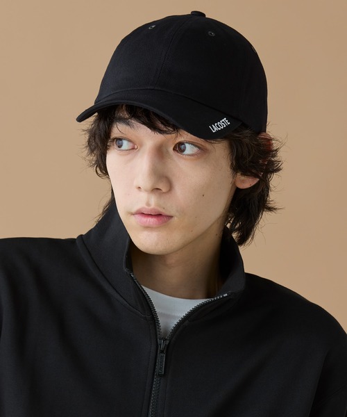 LACOSTE（ラコステ）の「ブリムプリント6パネルキャップ（キャップ・メンズ・ブラック・58cm）」の7枚目の写真