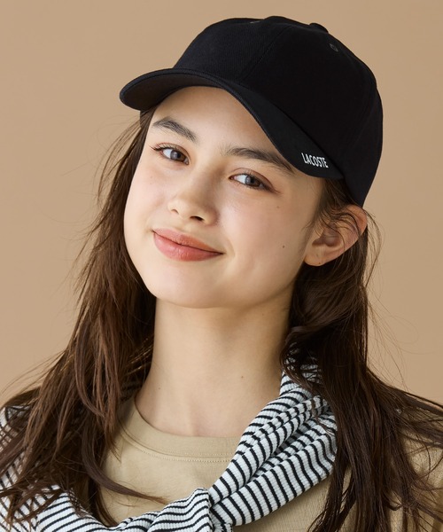 LACOSTE（ラコステ）の「ブリムプリント6パネルキャップ（キャップ・メンズ・ブラック・58cm）」の2枚目の写真