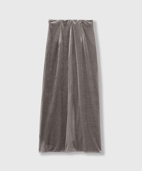 THINGS THAT MATTER(シングス ザット マター)の「TRIACETATE VELOR SKIRT / トリアセテートベロアスカート(スカート・レディース・ブラック/グレー・1/2)」の7枚目の写真