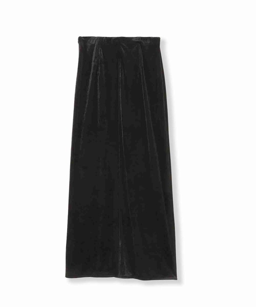 THINGS THAT MATTER(シングス ザット マター)の「TRIACETATE VELOR SKIRT / トリアセテートベロアスカート(スカート・レディース・ブラック/グレー・1/2)」の9枚目の写真