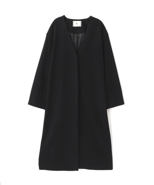 N.（N. Natural Beauty Basic）（エヌエヌナチュラルビューティーベーシック）の「【PS/低身長サイズ】カラーレスロングコート（ノーカラーコート・レディース・ブラック/グレー/ベージュ・P/S/MEDIUM/SMALL）」の16枚目の写真