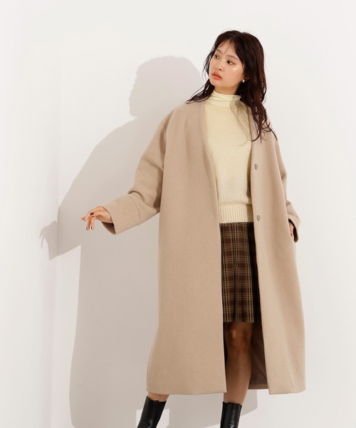 NATURAL BEAUTY BASIC バックフレアロングコート 新品タグ付きテーラー