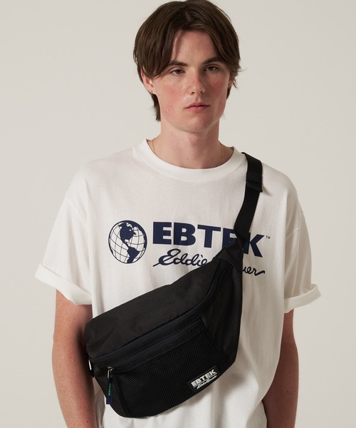 Eddie Bauer(エディーバウアー)の「EBTEK メッシュ ウエストバッグ(ボディバッグ/ウエストポーチ・メンズ・グリーン/ブラック/オレンジ・F)」の2枚目の写真
