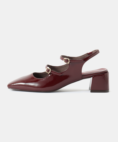 LE TALON（ルタロン）の「4cm Wストラップスリングバック（パンプス・レディース・ブラックミックス/キャメル/ボルドー・22.5cm/22cm/23.5cm/25cm/24cm/24.5cm/23cm）」の16枚目の写真