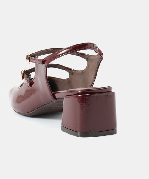 LE TALON（ルタロン）の「4cm Wストラップスリングバック（パンプス・レディース・ブラックミックス/キャメル/ボルドー・22.5cm/22cm/23.5cm/25cm/24cm/24.5cm/23cm）」の19枚目の写真