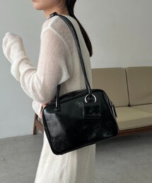 CAPRICIEUX LE'MAGE | エナメルスクエアボストンバッグ(ショルダーバッグ)