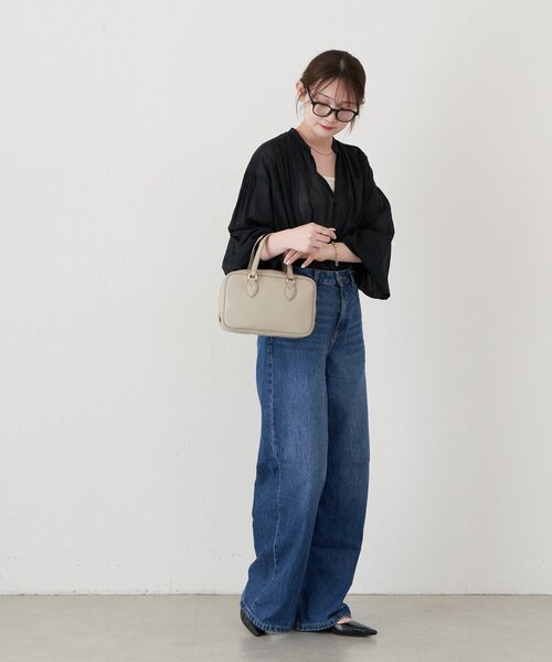 美品♪russet ラシット　2wayミニボストンバッグ ボルドー 未使用級】russet 24AW 2WAYミニボストンバッグ レザー ボルドー