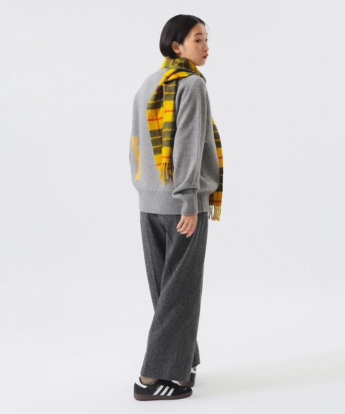 BEAMS BOY（ビームスボーイ）の「ツイード ワイド スラックス（スラックス・レディース・グレー/ブラウン・0/1）」の4枚目の写真