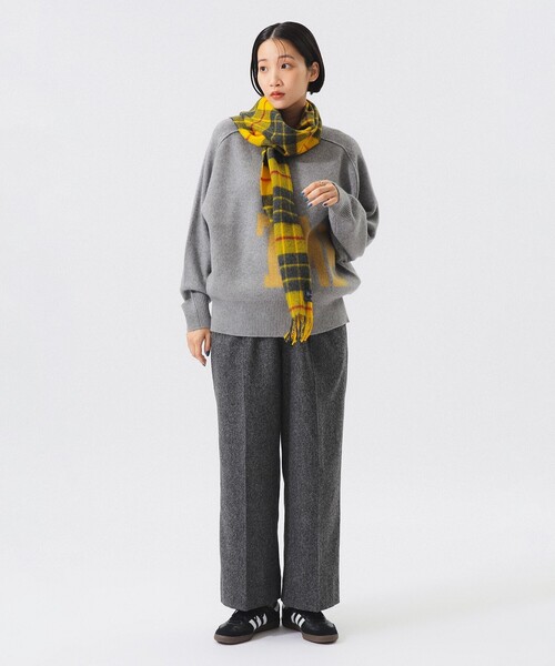 BEAMS BOY（ビームスボーイ）の「ツイード ワイド スラックス（スラックス・レディース・グレー/ブラウン・0/1）」の5枚目の写真