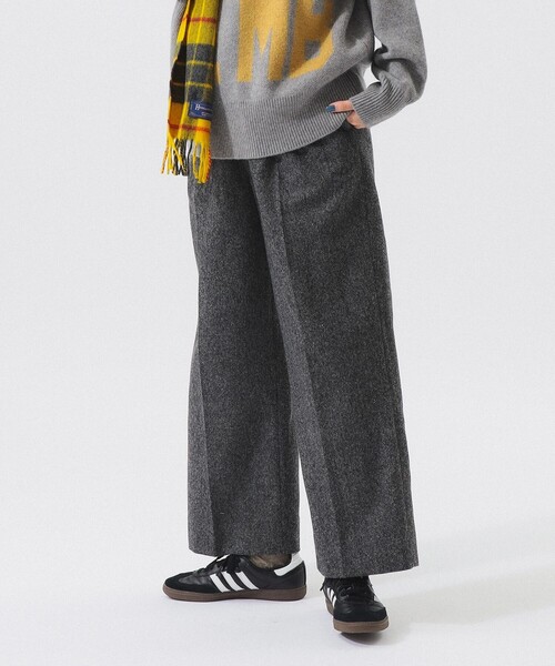 BEAMS BOY（ビームスボーイ）の「ツイード ワイド スラックス（スラックス・レディース・グレー/ブラウン・0/1）」の7枚目の写真