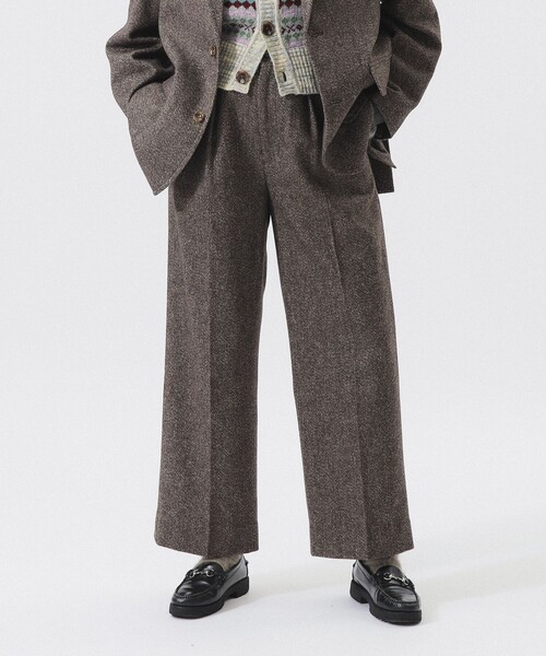 BEAMS BOY（ビームスボーイ）の「ツイード ワイド スラックス（スラックス・レディース・グレー/ブラウン・0/1）」の12枚目の写真
