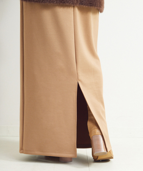 B.C STOCK（ベーセーストック）の「《追加2》《2点セット》手洗い可 / ショートシャギーベスト+ダンボールスカート（ワンピース・レディース・ネイビー/ブラウン/アイボリー・FREE）」の20枚目の写真