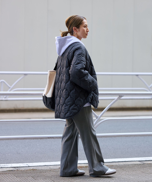 FRAMeWORK（フレームワーク）の「≪WEB限定 / 追加≫2WAYキルティングブルゾン（その他アウター・レディース・ブラウン/ネイビー/ブラック/ベージュ・FREE）」の5枚目の写真