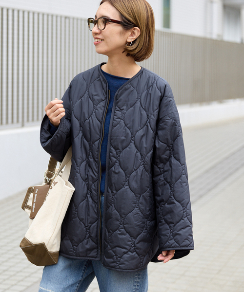 FRAMeWORK（フレームワーク）の「≪WEB限定 / 追加≫2WAYキルティングブルゾン（その他アウター・レディース・ブラウン/ネイビー/ブラック/ベージュ・FREE）」の8枚目の写真