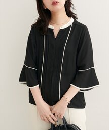 【WEB限定】ピンタックフレアカフス袖ブラウス