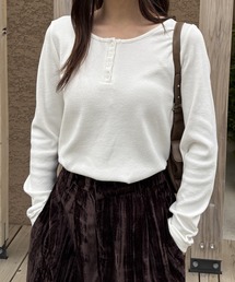 CHAN ME | ヘンリーネックプルオーバー(Tシャツ/カットソー)