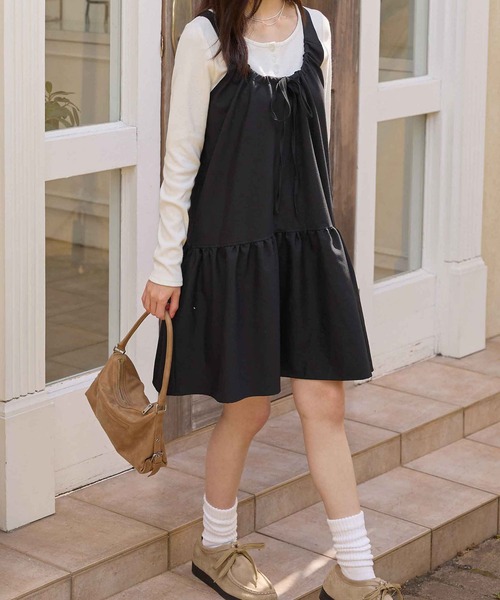 CHAN ME(チャンミ)の「ヘンリーネックプルオーバー(Tシャツ/カットソー・レディース・グレー/ブラック/ホワイト・X-LARGE/LARGE/MEDIUM)」の20枚目の写真