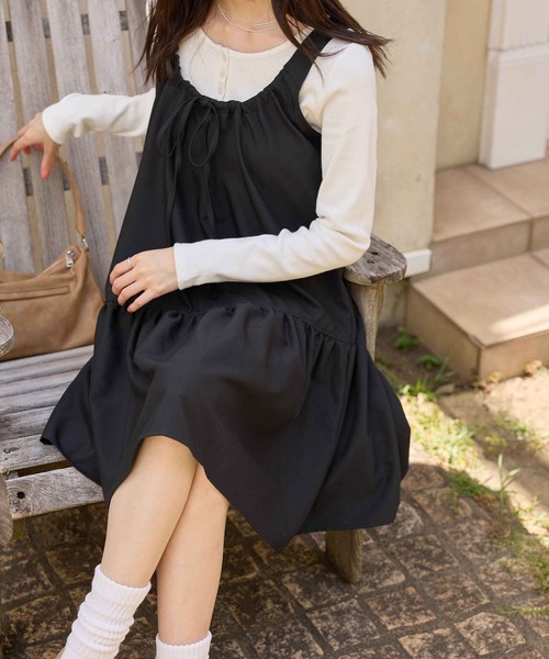 CHAN ME(チャンミ)の「ヘンリーネックプルオーバー(Tシャツ/カットソー・レディース・グレー/ブラック/ホワイト・X-LARGE/LARGE/MEDIUM)」の21枚目の写真