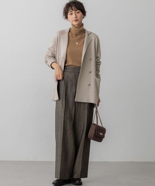 カシミヤブレンド ニット ジャケット（テーラードジャケット）｜23区