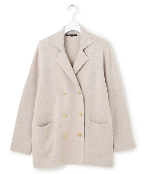 セール】カシミヤブレンド ニット ジャケット（テーラードジャケット