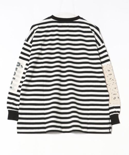 チチカカ(チチカカ)の「Orale! モチーフパッチロングTシャツ(Tシャツ/カットソー・レディース・ブラック/ライトグレー/ピンク・FREE)」の4枚目の写真