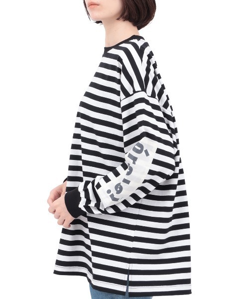 チチカカ(チチカカ)の「Orale! モチーフパッチロングTシャツ(Tシャツ/カットソー・レディース・ブラック/ライトグレー/ピンク・FREE)」の8枚目の写真