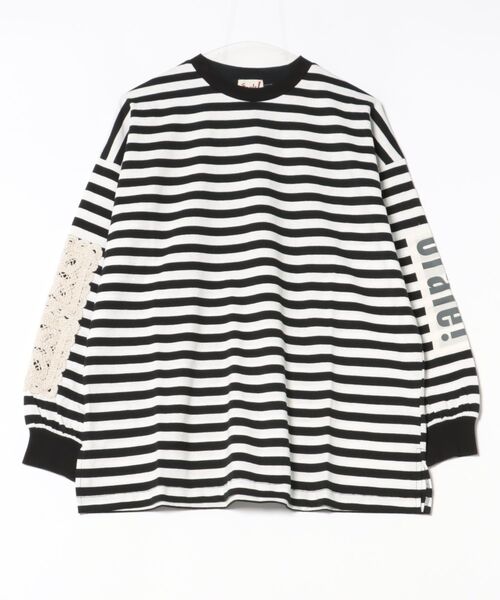 チチカカ(チチカカ)の「Orale! モチーフパッチロングTシャツ(Tシャツ/カットソー・レディース・ブラック/ライトグレー/ピンク・FREE)」の21枚目の写真