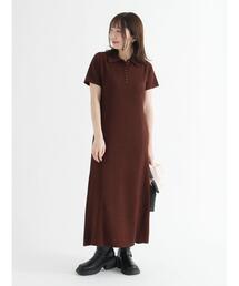 Te chichi TERRASSE | カットジャガードポロワンピ(ワンピース)
