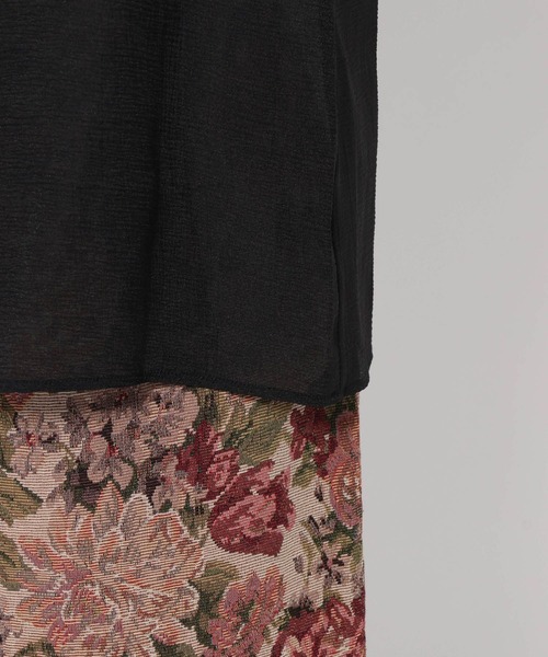 mysty woman（ミスティウーマン）の「2WAYBIGカラーブラウス 583460（シャツ/ブラウス・レディース・オフホワイト/ブラック・FREE）」の21枚目の写真