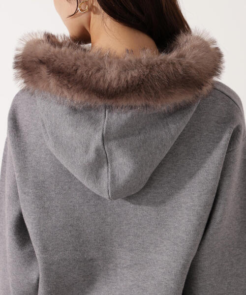 PROPORTION BODY DRESSING(プロポーションボディドレッシング)の「エコファー付きニットパーカー / 1215270026(パーカー・レディース・ホワイト系その他/グレー系その他/ブラウン系その他・FREE)」の12枚目の写真