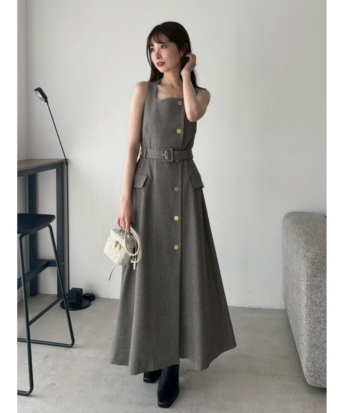 ※出品は18日まで※FRAY I.D ダブルヘリンボーンジレワンピース ダブルヘリンボーンジレワンピース（ワンピース）｜FRAY I.D