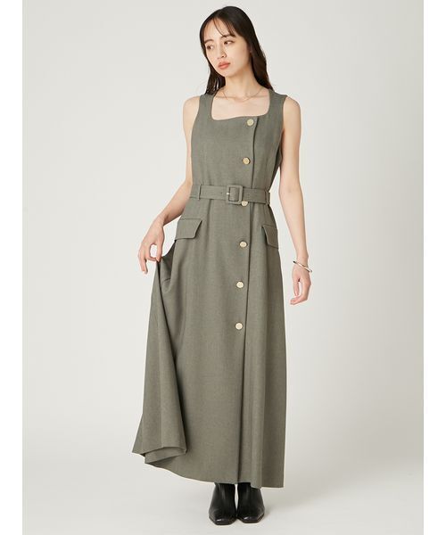 FRAY I.D ダブルヘリンボーン ジレ ワンピース ダブルヘリンボーンジレワンピース（ワンピース）｜FRAY I.D（フレイ