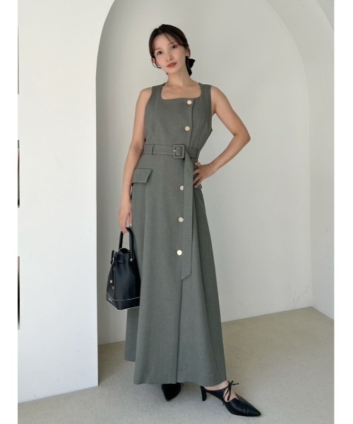 ダブルヘリンボーンジレワンピース